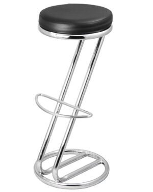 Chrome Z Stool - Black