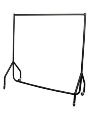 Coat Rail 6ft Long - Black